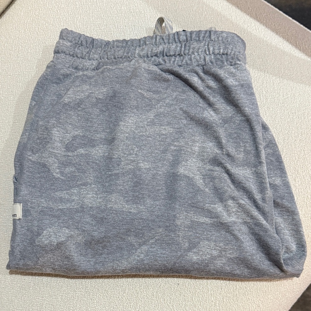 Vuori Light Gray Camouflage Performance Joggers
